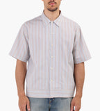NN.07 Reed Short Sleeve Shirt 5322 Red Stripe