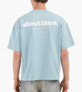 about:blank Box T-Shirt Cotton Tourmaline Ecru