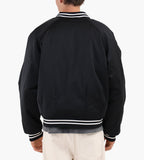 about:blank Satin Jacket Polyester Black Ecru