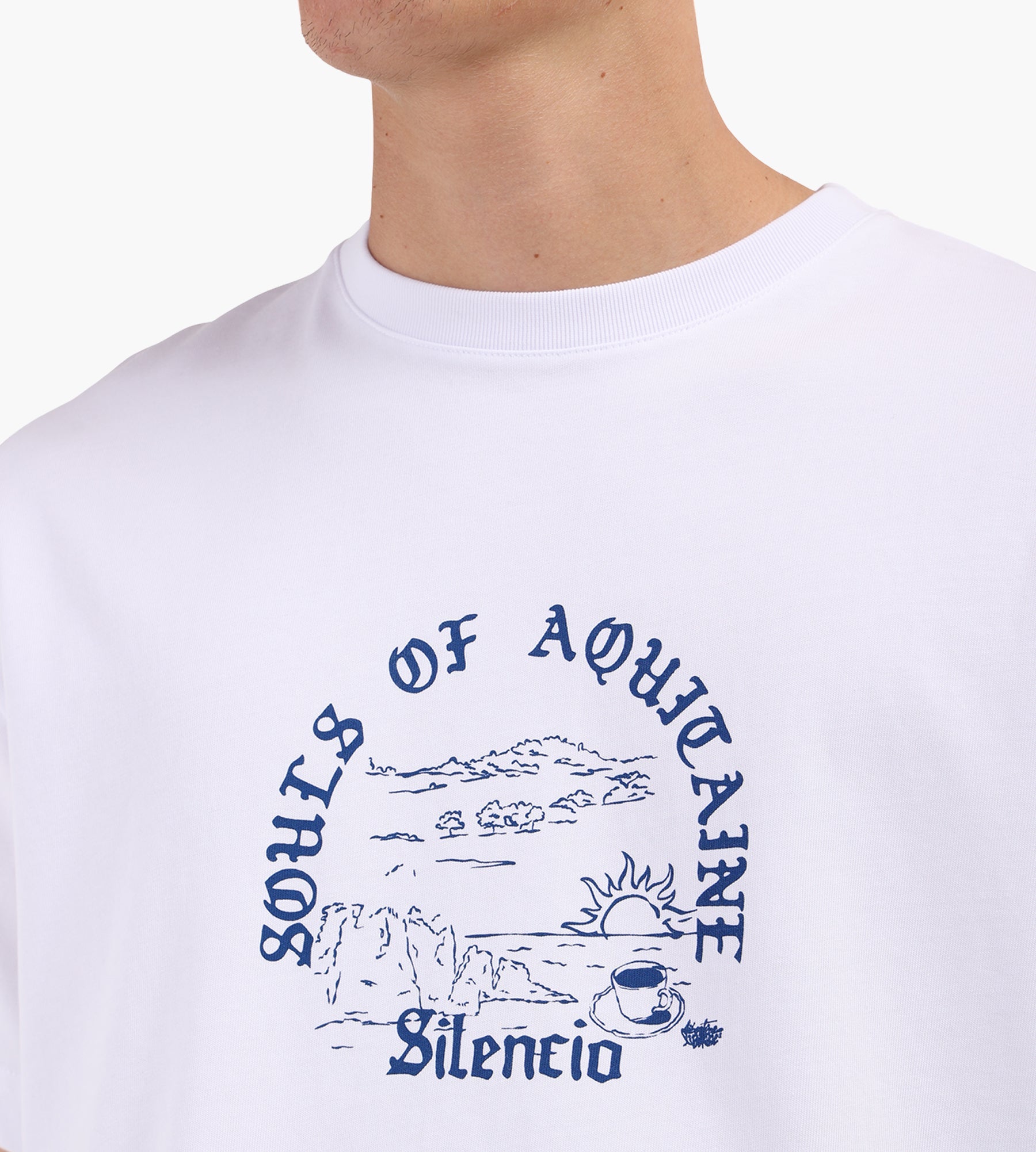 Libertine-Libertine Broke Aquitaine 3697 Tee White