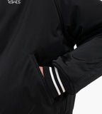 about:blank Satin Jacket Polyester Black Ecru