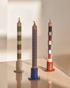 HAY Tube Candleholder Concrete Small Light Blue