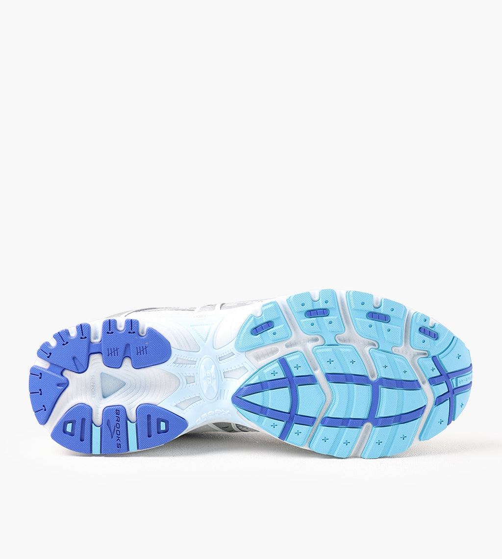 Brooks Adrenaline GTS 10 White Dazzling Blue Breeze