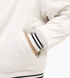 about:blank Satin Jacket Polyester Black Ecru