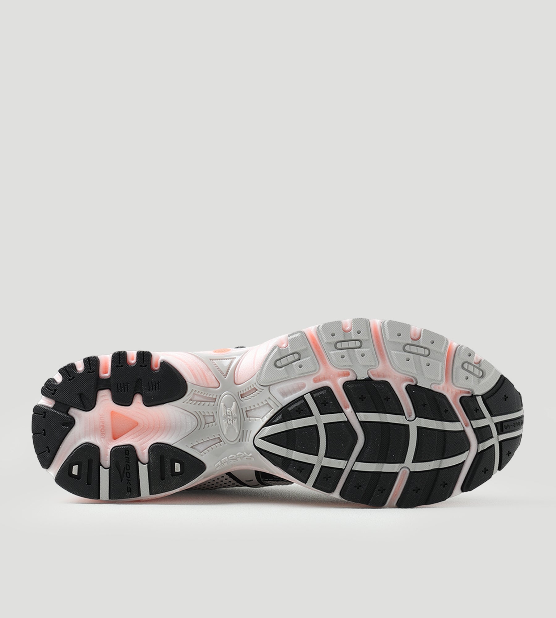 Brooks Adrenaline GTS 10 Quiet Gray Black CoralRose