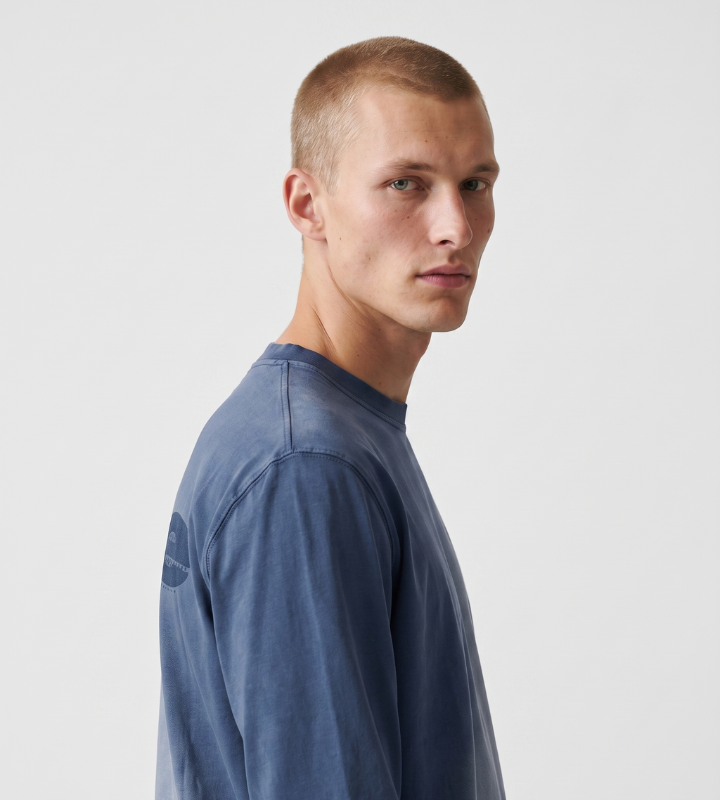 Arte Antwerp Stencil Sunfade Longsleeve Navy