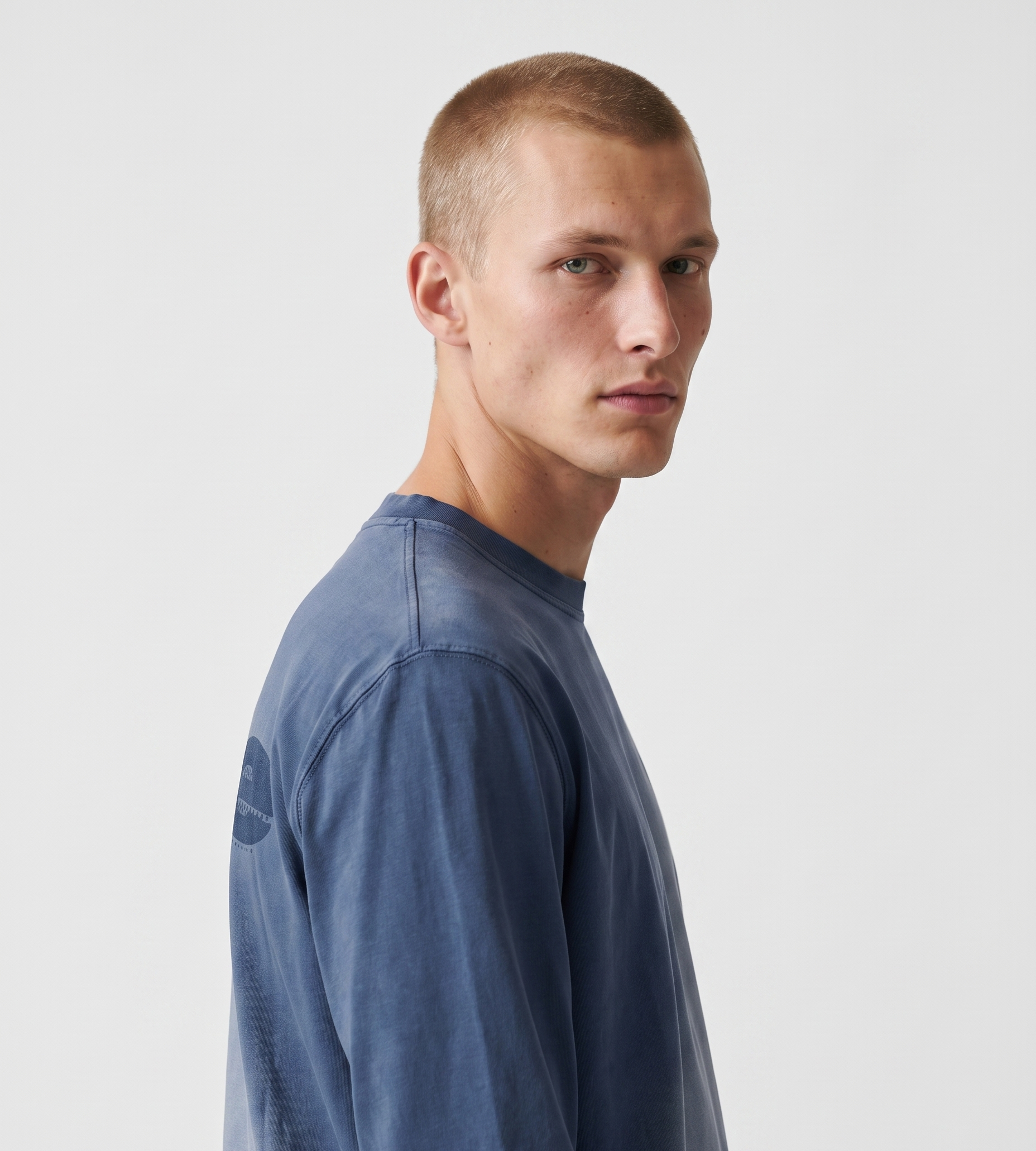 Arte Antwerp Stencil Sunfade Longsleeve Navy