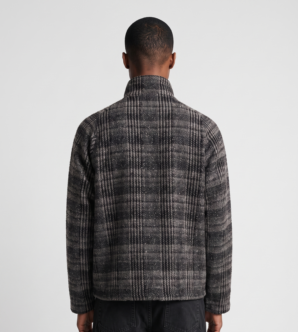Baskèts Check Tweed Zip Jacket Multi