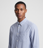 Baskèts Fine Stripe Shirt Blue White