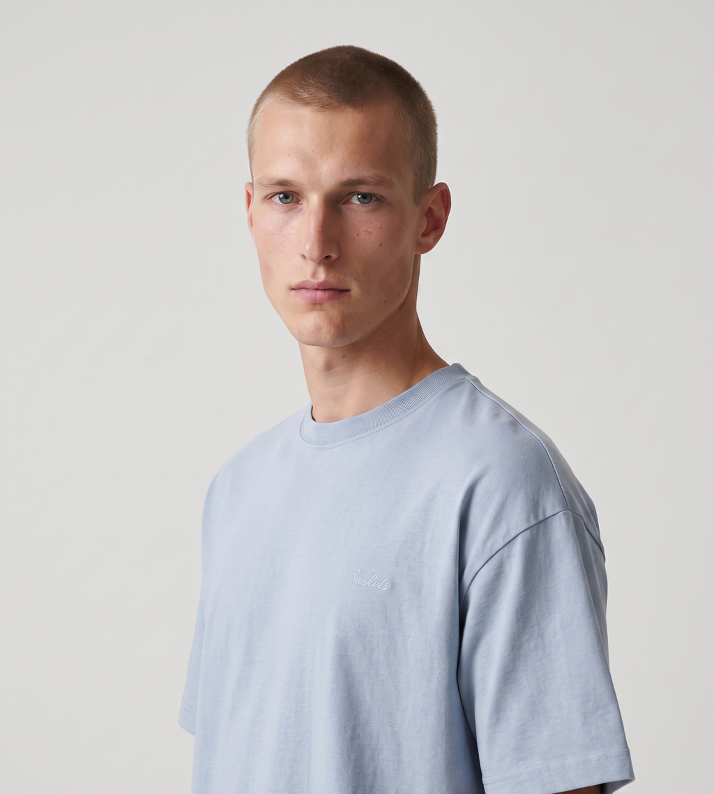 Baskèts Florist T-Shirt Light Blue