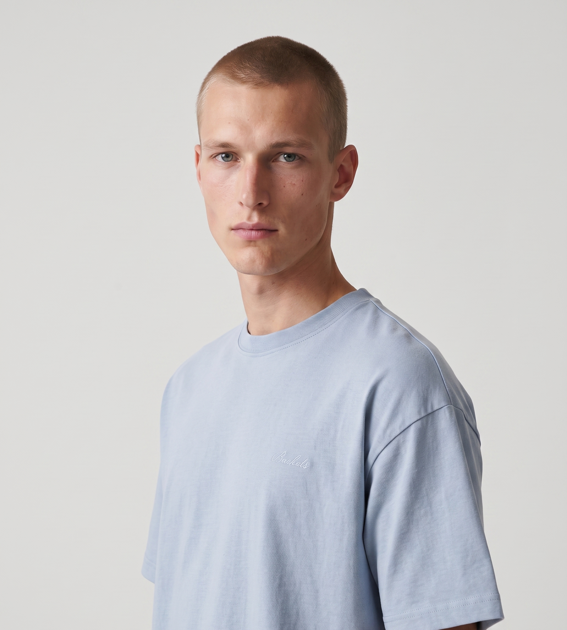Baskèts Florist T-Shirt Light Blue