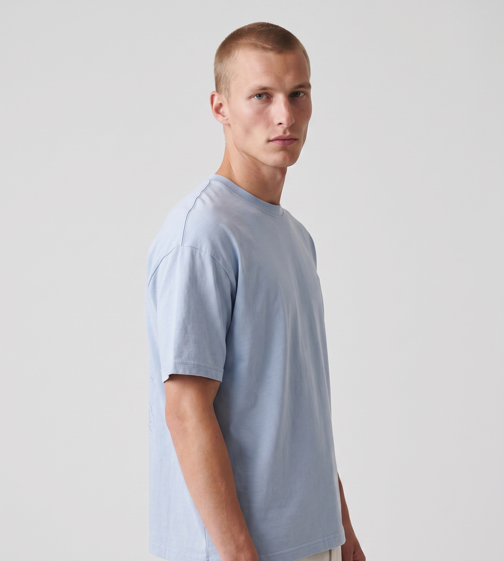 Baskèts Florist T-Shirt Light Blue