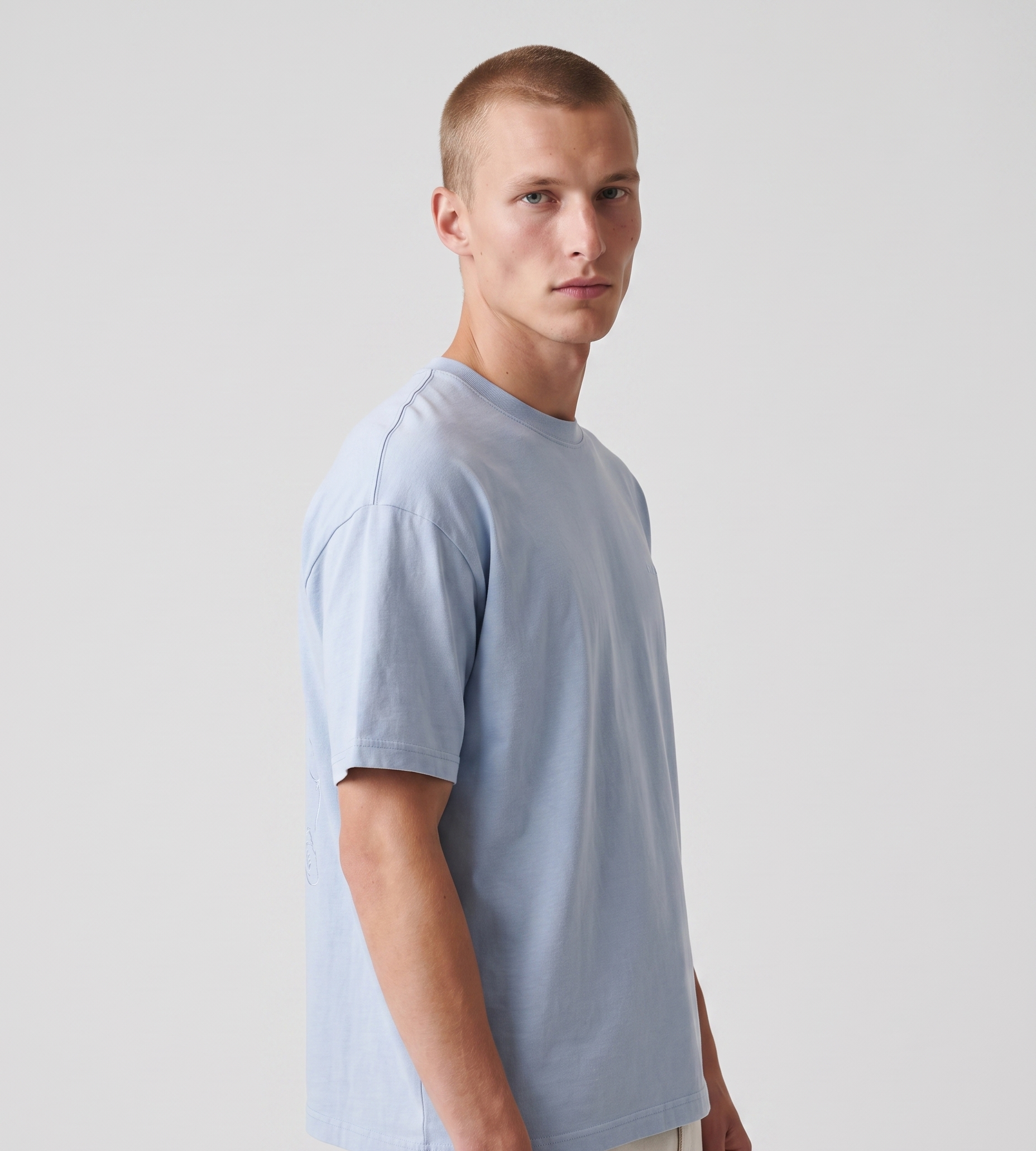 Baskèts Florist T-Shirt Light Blue