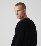 Baskèts Heavy Rib Knit Crewneck Black