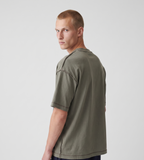 Baskèts Reversed Garment Dye T-Shirt Olive