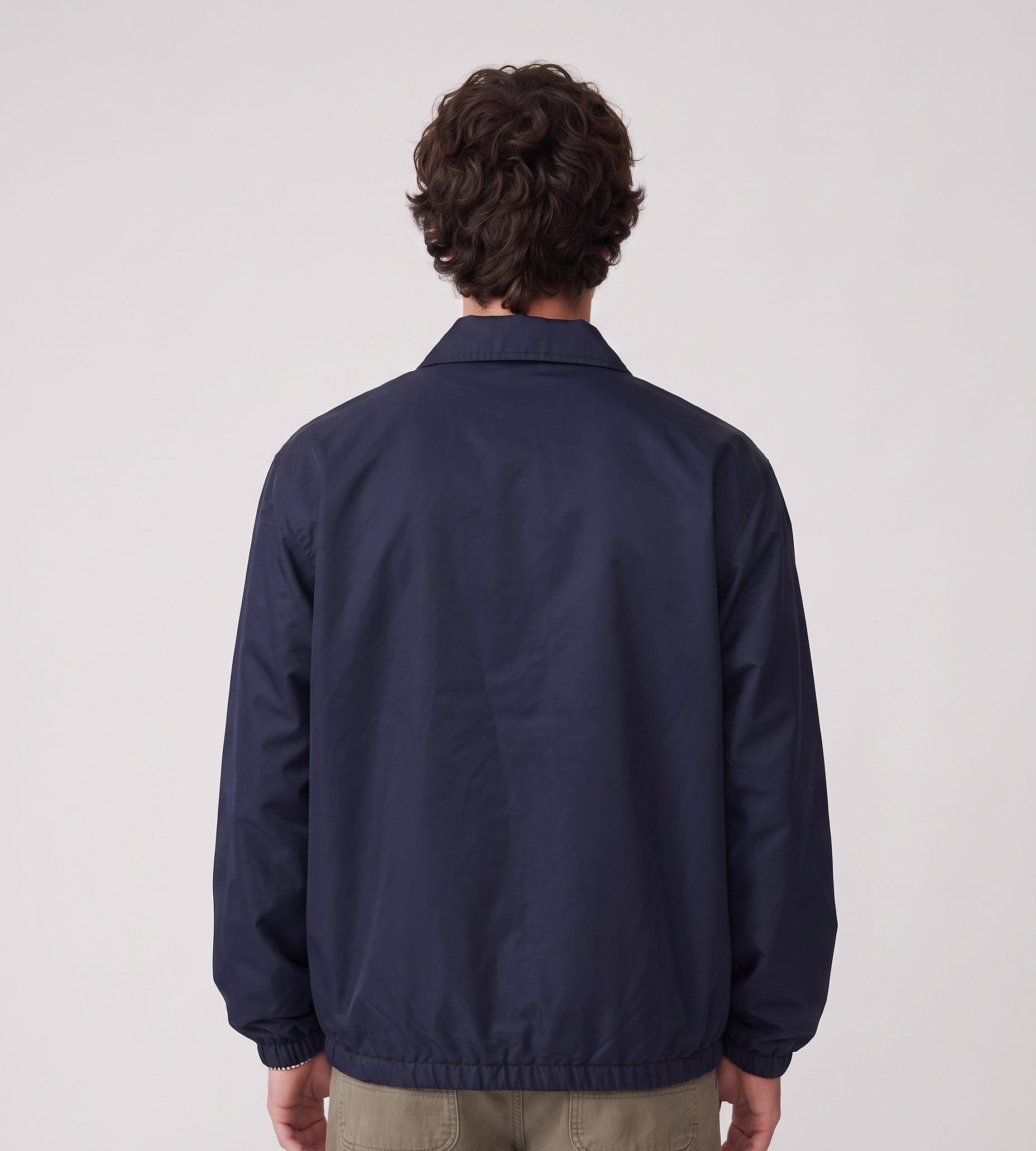 Drôle de Monsieur Slogan Nylon Jacket  Navy