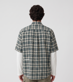 New Amsterdam Surf Association Double Layer Shirt Green White Check
