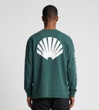 New Amsterdam Surf Association Logo Longsleeve Bottle Green White