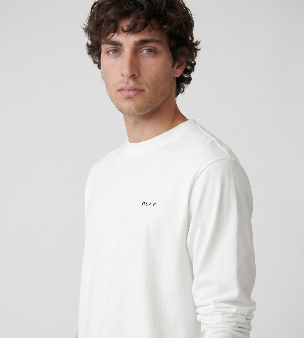 OLAF Broken Plate Longsleeve Optical White