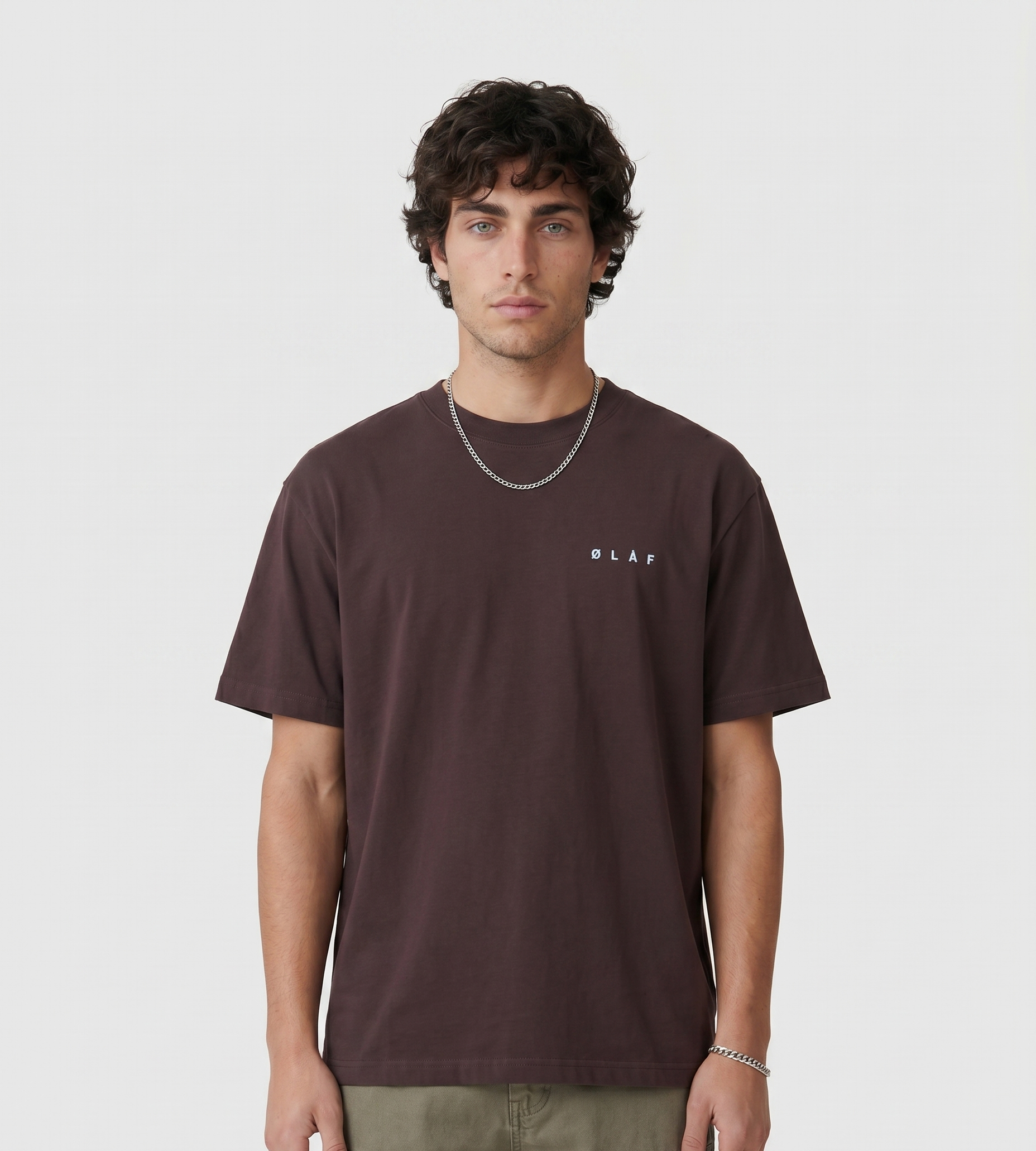 OLAF Lasso Face Tee Chocolateplum
