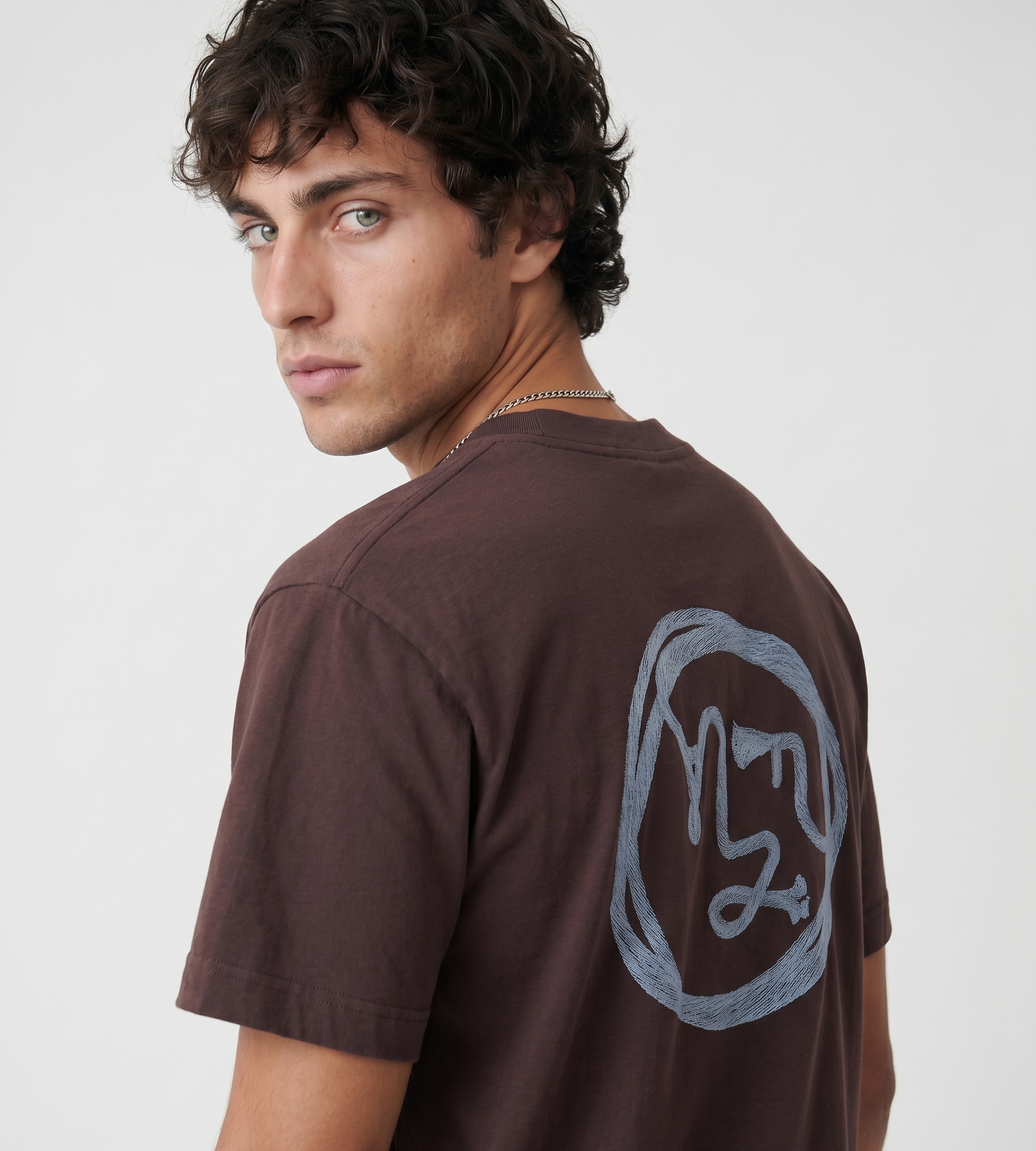 OLAF Lasso Face Tee Chocolateplum