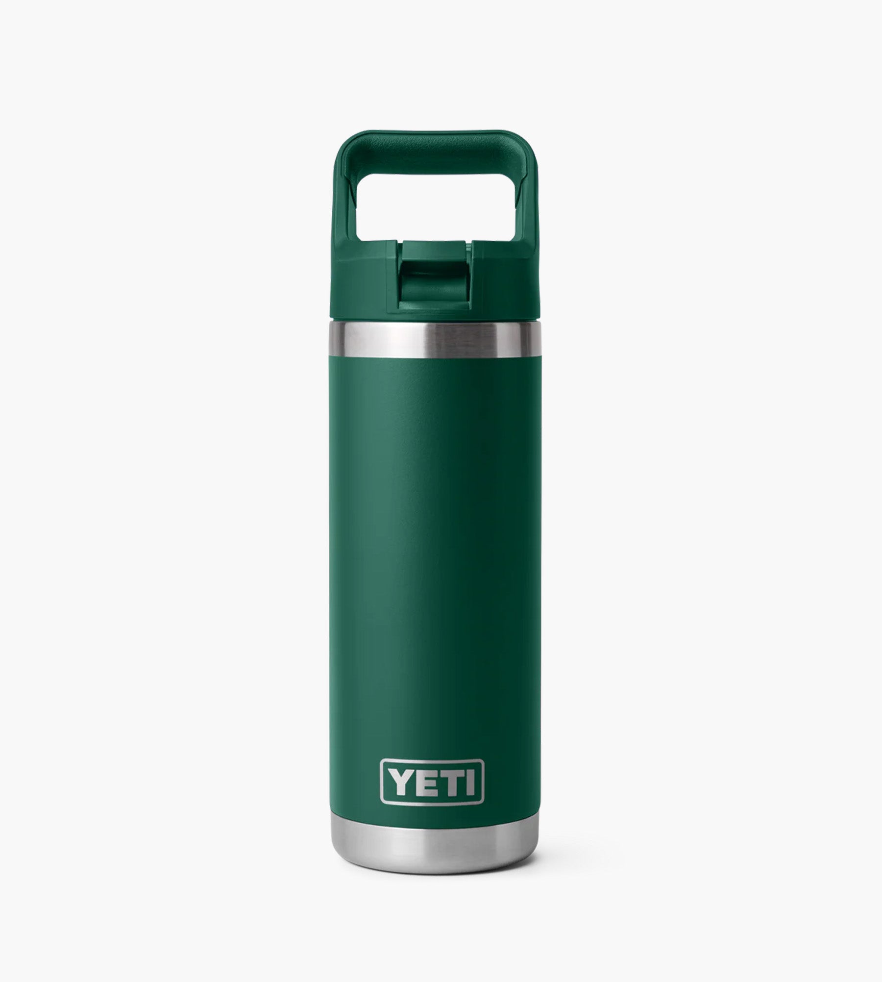 YETI Rambler 18 Oz Colour Straw Bottle Black Forest Green