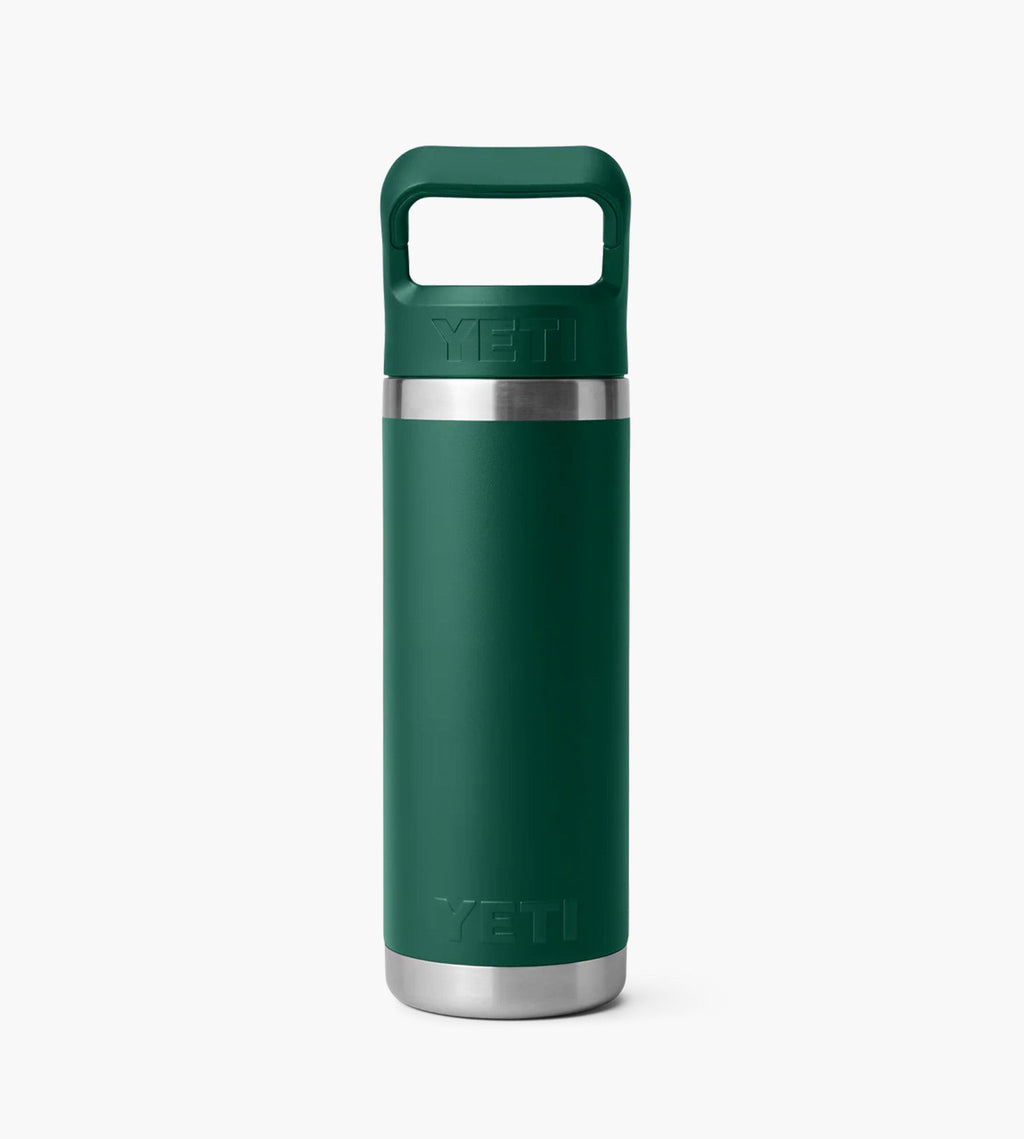 YETI Rambler 18 Oz Colour Straw Bottle Black Forest Green