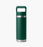 YETI Rambler 18 Oz Colour Straw Bottle Black Forest Green