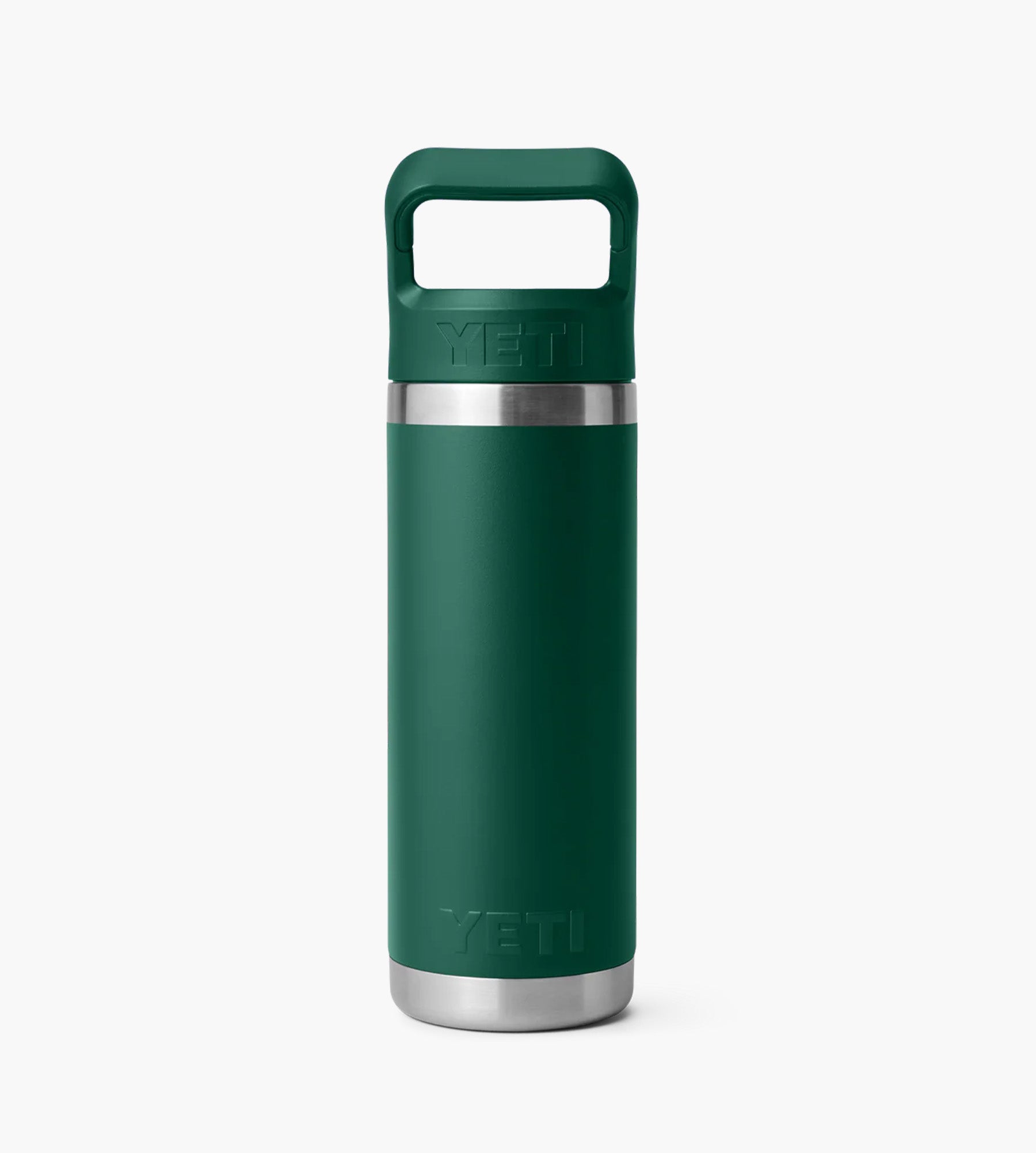 YETI Rambler 18 Oz Colour Straw Bottle Black Forest Green