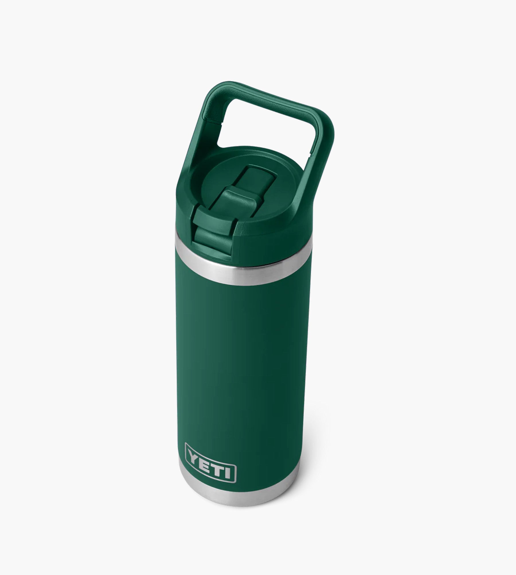 YETI Rambler 18 Oz Colour Straw Bottle Black Forest Green