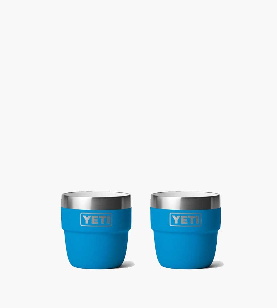 YETI Espresso Cup 4oz 2 Pack Big Wave Blue