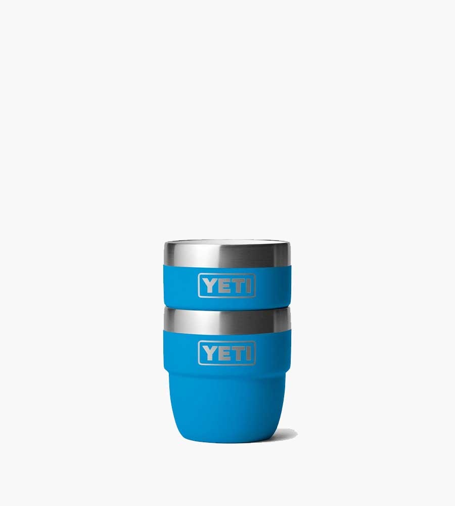 YETI Espresso Cup 4oz 2 Pack Big Wave Blue